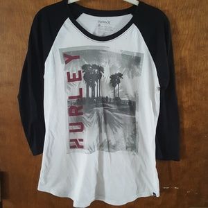 Hurley Woman's Raglan Tee